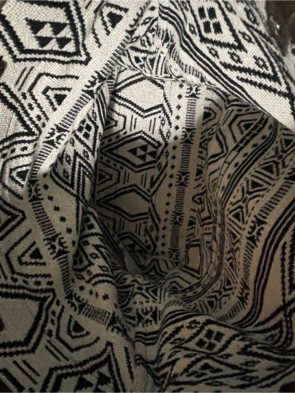 Thirty-One Jewell Rio Weave Tote & Matching Zipper Pouch Set Boho Aztec
